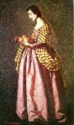 Francisco de Zurbaran st, dorotea. oil painting